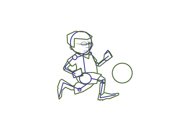 как нарисовать мальчика с мячом