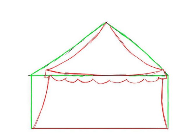 Как нарисовать цирковую арену