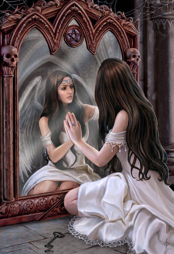 Девушка с зеркалом